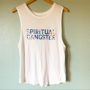 Spiritual Gangster logo Muscle tank